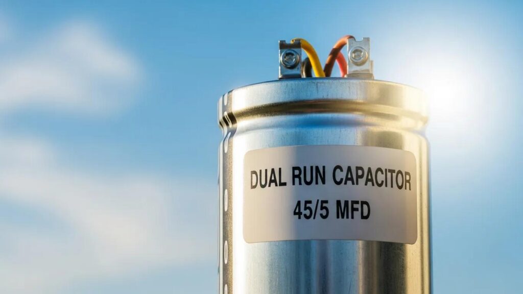 Signs Your AC Isn’t Starting? Check for Capacitor Failure 2 close up view of an air conditioning capacitor with emphasis on hvac performance and efficiency 452897dd dd0b 4e2e 835c 6f6b1890fc4d 1