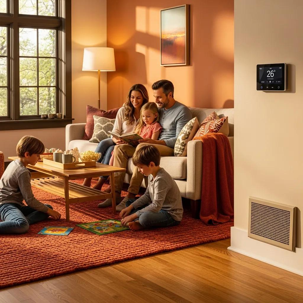 How to Identify and Fix Uneven Heating Issues Today 7 cozy living room with family enjoying warmth from heating vent emphasizing home comfort 8f2d2b77 a21f 4b6d 8a29 2e5323a92405
